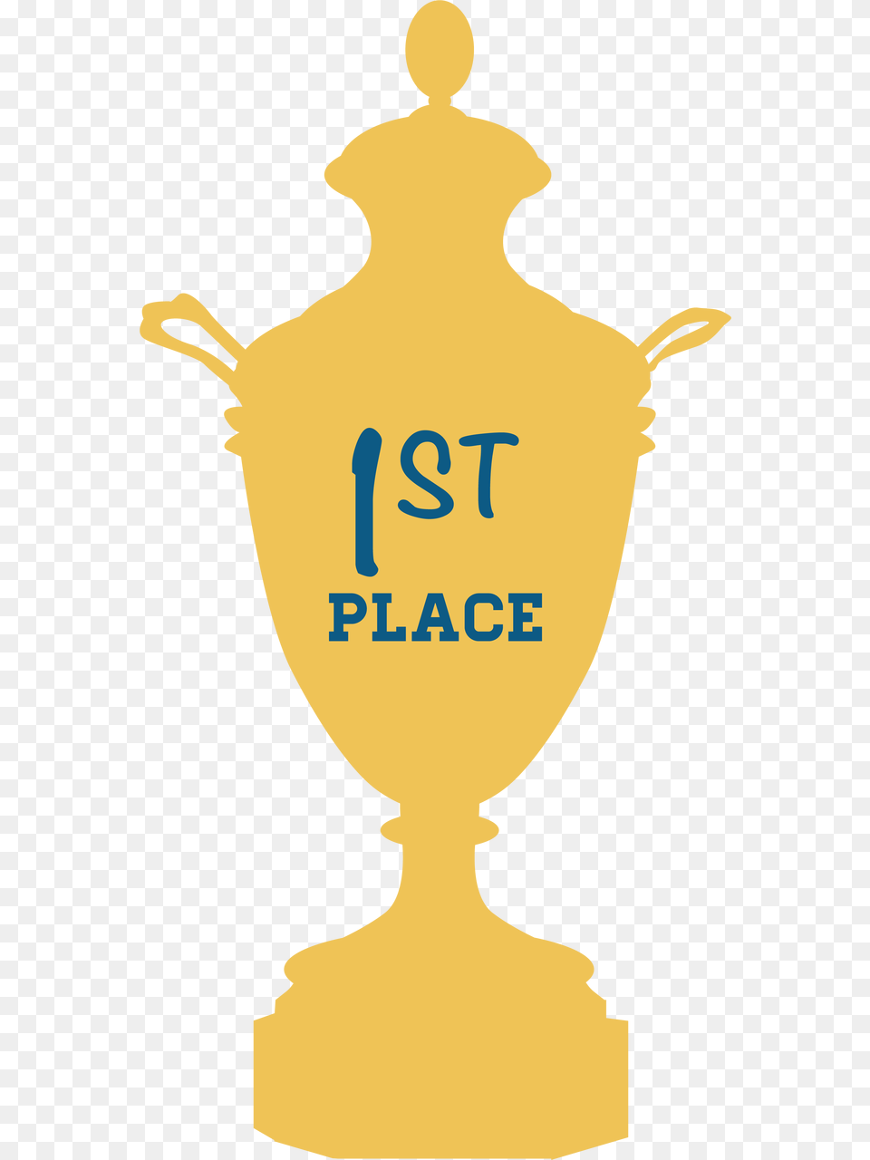 1st Place Trophy Svg Cut File Illustration, Jar, Pottery, Urn, Person Free Transparent Png