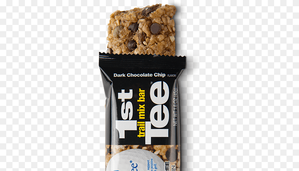 1st Tee Dark Chocolate Chip Trail Mix Bar Chocolate Chip, Breakfast, Food, Sweets, Snack Png Image