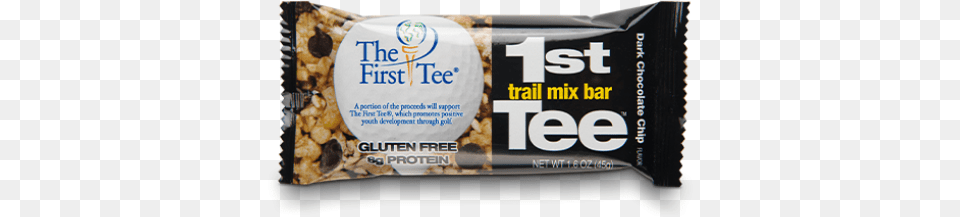 1st Tee Dark Chocolate Chip Trail Mix Bar Chocolate Chip, Food, Snack Png Image