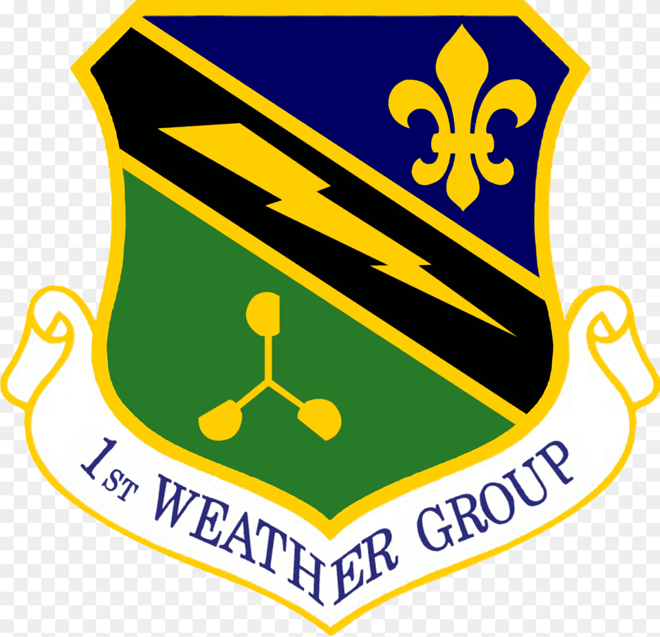 1st Weather Group Headquarters Air Force Logo, People, Person, Badge, Symbol Free Transparent Png