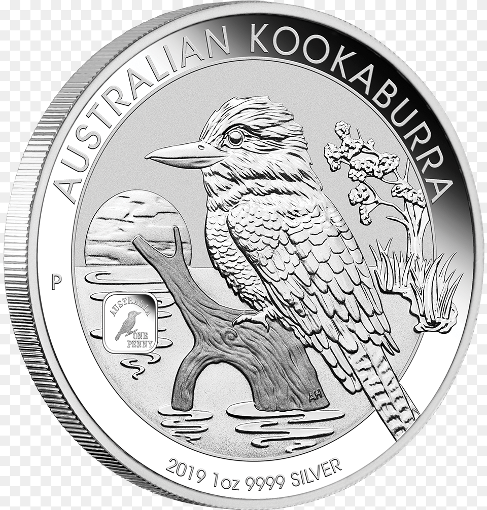 2 2019 Kookaburra Silver Coin, Animal, Bird, Money Png Image