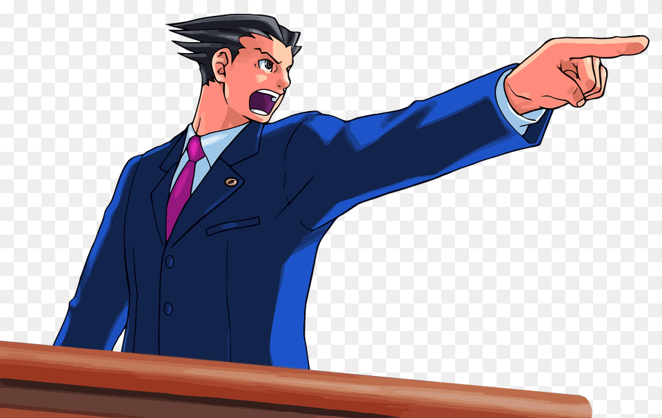 2 Ace Attorney Image, Formal Wear, Adult, Male, Man Free Png Download