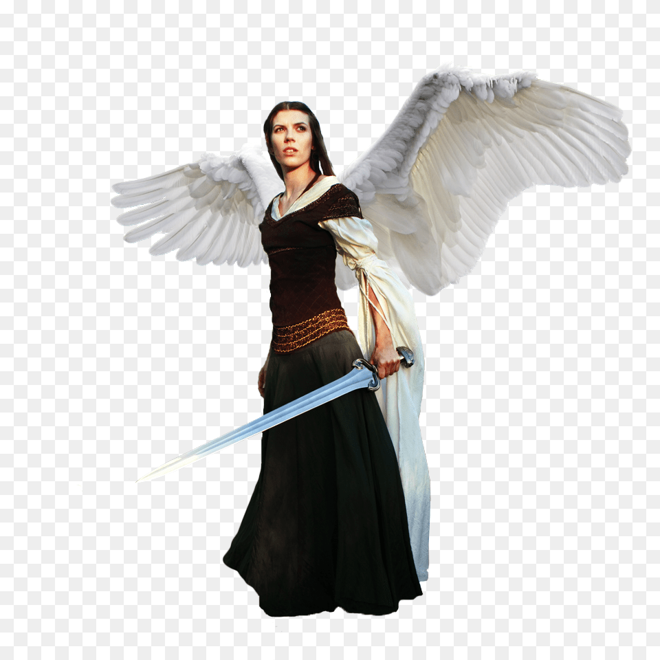 2 Angel Warrior, Adult, Weapon, Sword, Person Png Image