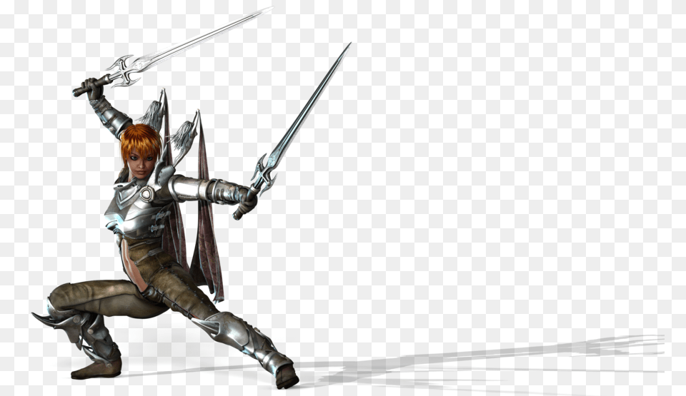 2 Angel Warrior Clipart, Sword, Weapon, Person, Face Free Transparent Png