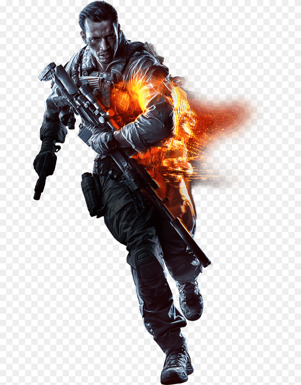 2 Battlefield Image, Adult, Male, Man, Person Free Png Download