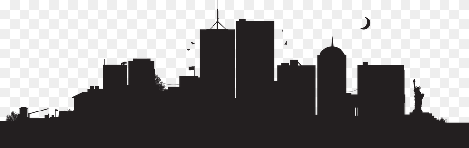 2 Building Silhouette City Skyline Silhouette Png