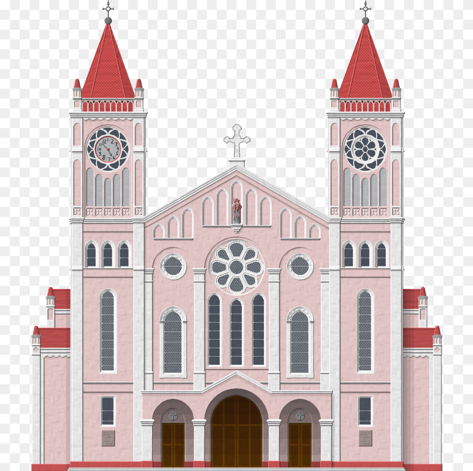 2 Cathedral, Architecture, Building, Church, Clock Tower Png