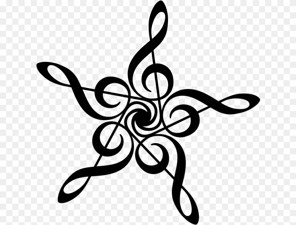 2 Clef Note, Gray Png