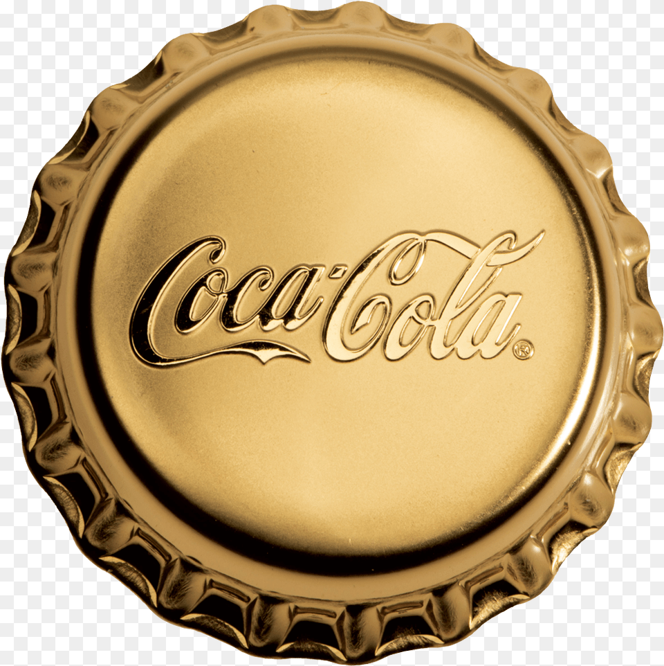 2 Coca Cola Gold 1 Unze, Plate, Logo, Beverage, Coke Free Png Download