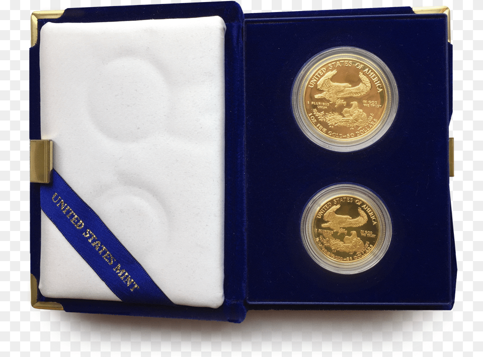 2 Coin Proof Gold American Eagle Set Coin, Money Free Transparent Png