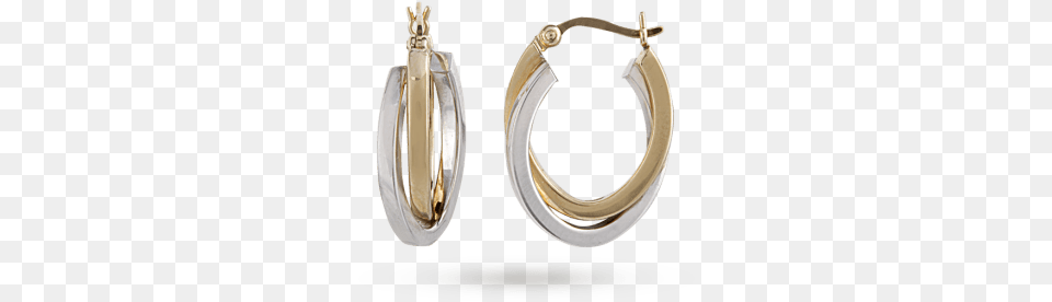 2 Colour Gold Hoop Earrings Dyrbergkern, Accessories, Earring, Jewelry, Locket Png