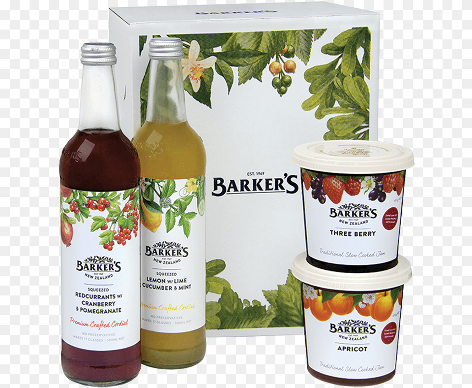2 Cordial 2 Jam Pack Barkers Anathoth Farm Three Berry Jam, Food, Seasoning, Syrup, Alcohol Png Image