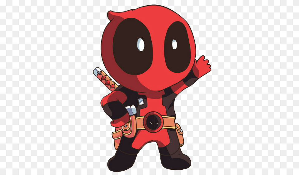 2 Cute Deadpool Chibi, Dynamite, Weapon Png