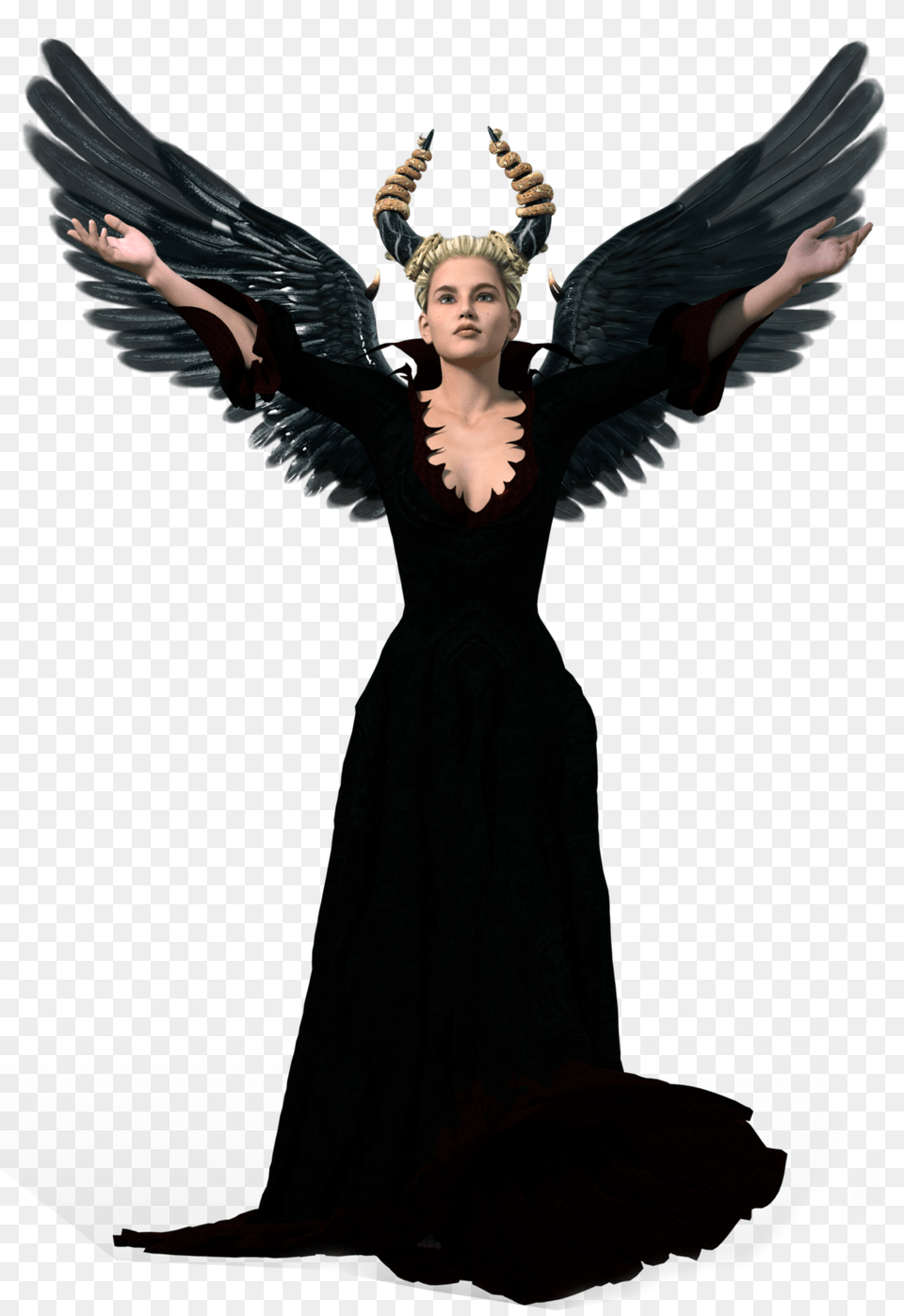 2 Dark Angel High Quality, Clothing, Dress, Adult, Wedding Free Png