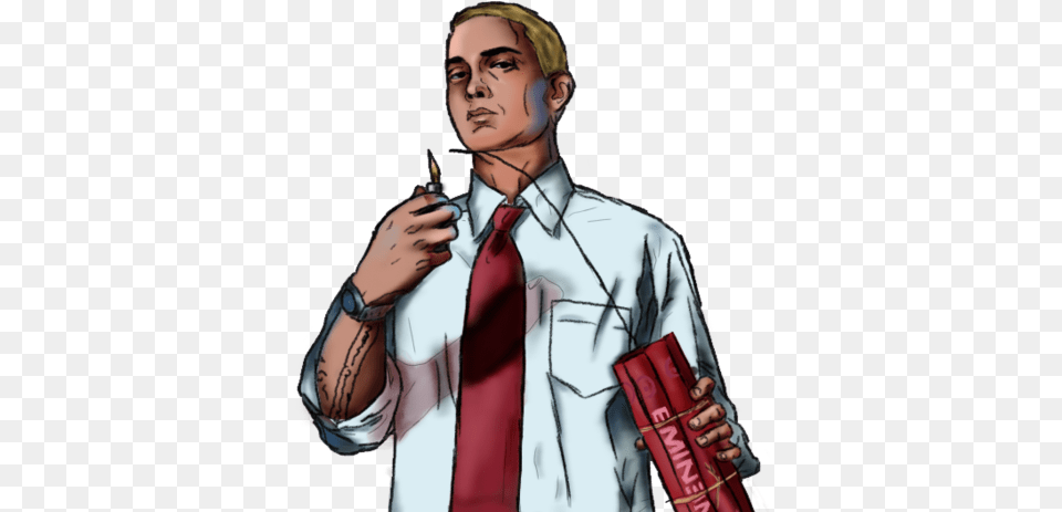 2 Eminem File 3 Eminem On South Reper, Adult, Female, Person, Weapon Free Png