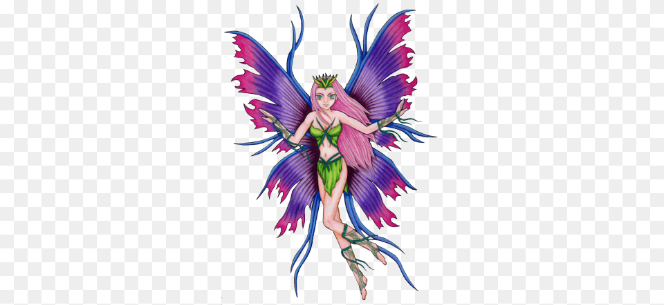 2 Fairy Tattoos Adult, Person, Woman, Female Png Image