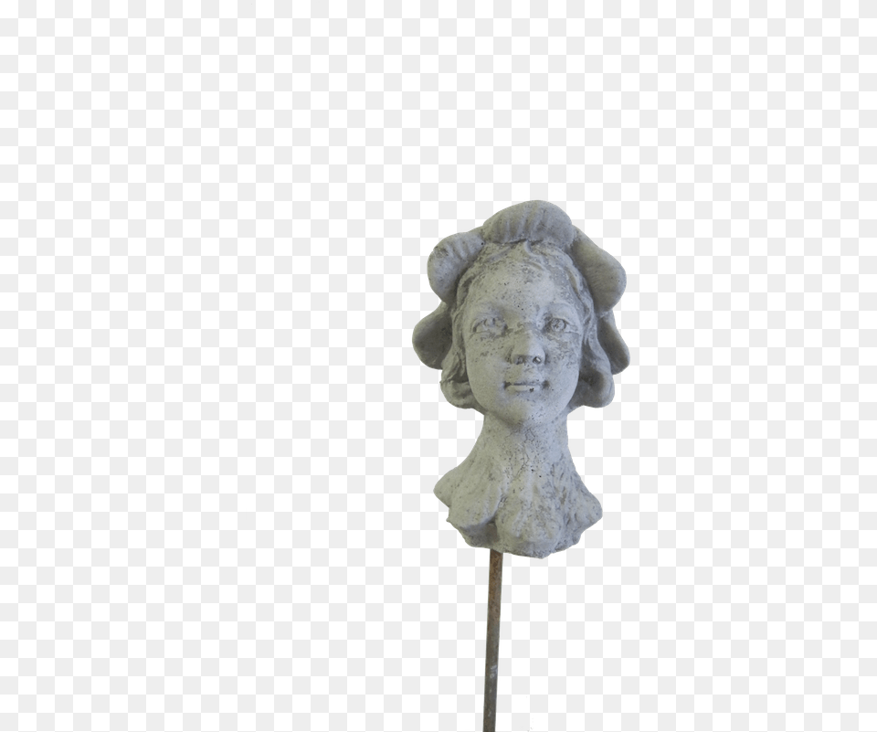 2 Garden Plug Lady Head Statue, Bonnet, Clothing, Hat, Adult Png