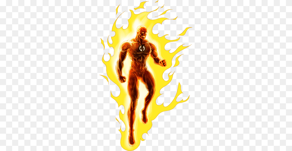 2 Human Torch Free, Fire, Flame, Person, Light Png Image