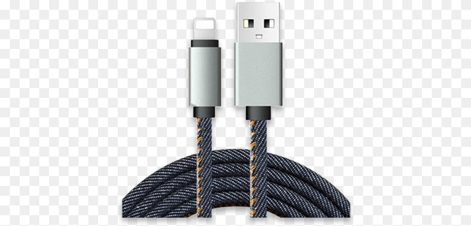 2 In 1 Micro Usb Cable Fit For Android Amp Ios 21a Data Fast Charging Cable Denim Jean Covered For Free Png