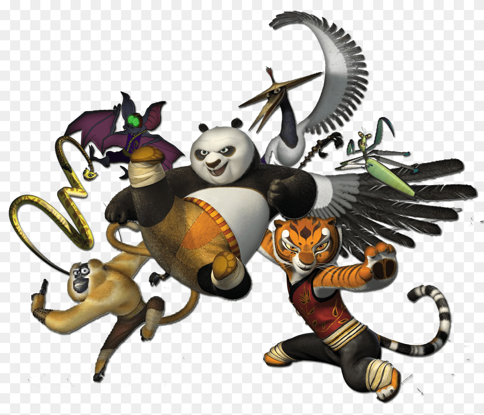 2 Kung Fu Panda Characters, Book, Comics, Publication, Baby Free Png