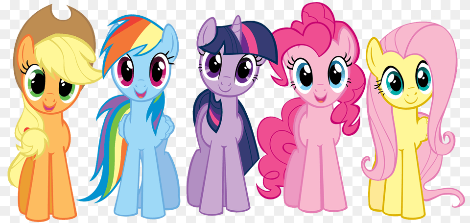 2 My Little Pony Clipart, Book, Comics, Publication, Baby Png