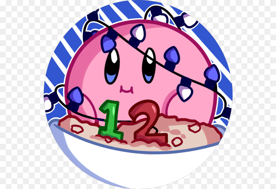 2 O Oatmeal Kirby Is A Pink Guy Oatmeal, Birthday Cake, Ice Cream, Food, Dessert Free Transparent Png