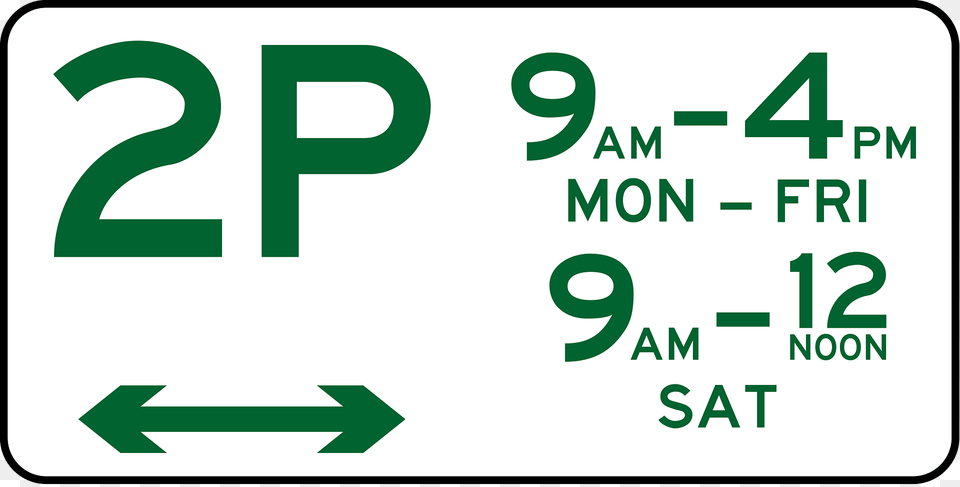 2 Parking Permitted 2 Hours 2 Times Of Parking Clipart, Text, Symbol, Number Free Transparent Png
