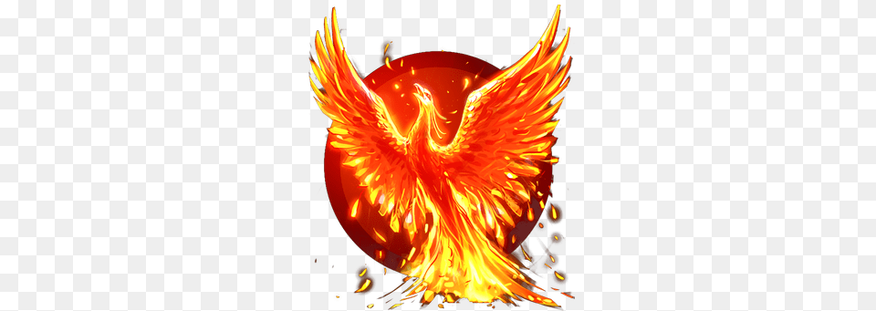 2 Phoenix Clipart, Bonfire, Fire, Flame Png Image