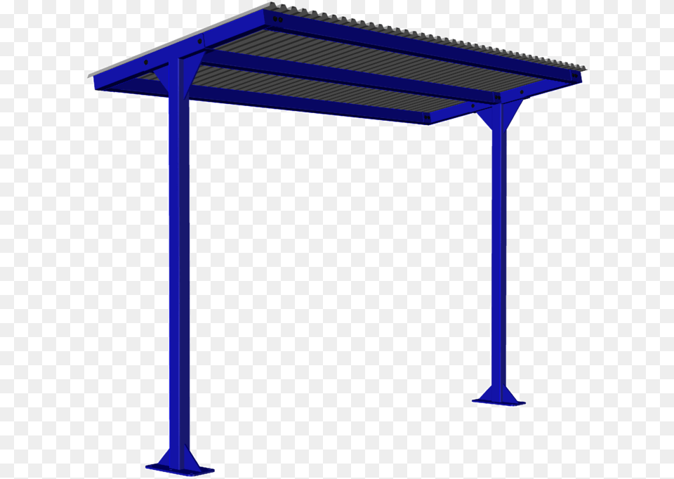 2 Post 11ft Shelter 3d Rendering 1 Pergola, Architecture, Building, House, Housing Png