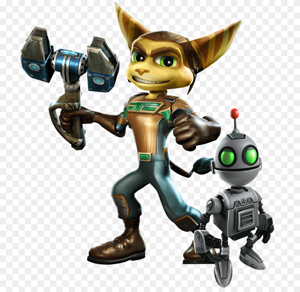 2 Ratchet Clank, Robot, Baby, Person, Face Png