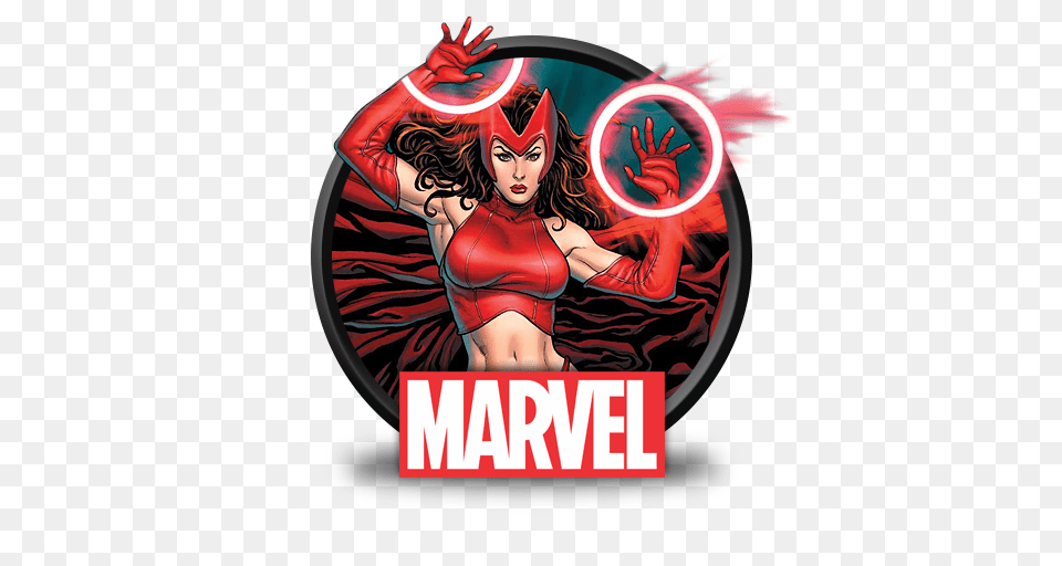 2 Scarlet Witch Image, Book, Comics, Publication, Adult Free Png Download