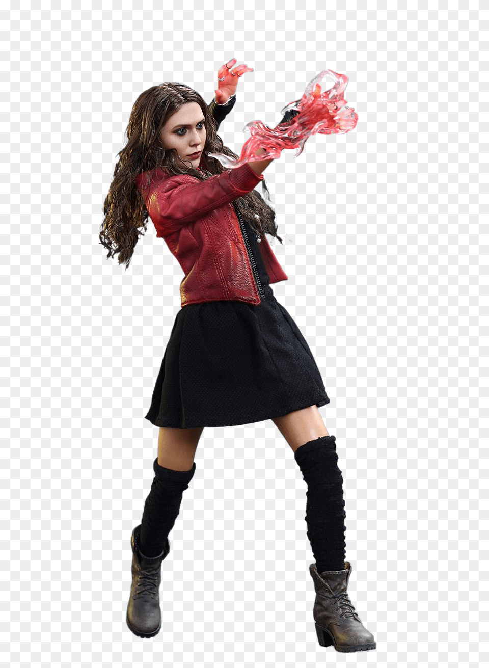 2 Scarlet Witch Transparent, Clothing, Coat, Costume, Person Free Png