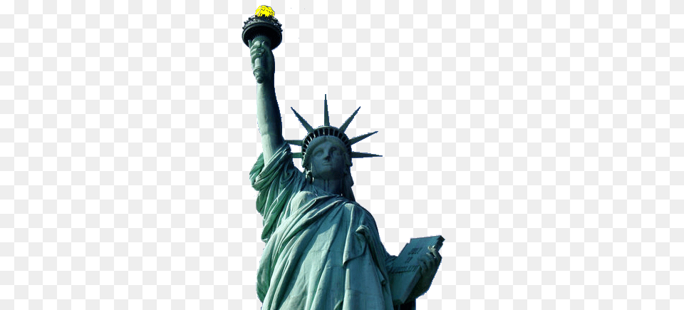 2 Statue Of Liberty Transparent, Art, Person, Sculpture, Landmark Free Png Download