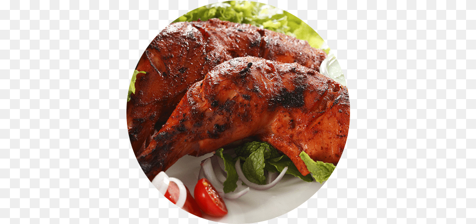 2 Tandoori Chicken, Food, Meal, Roast, Bbq Free Png Download