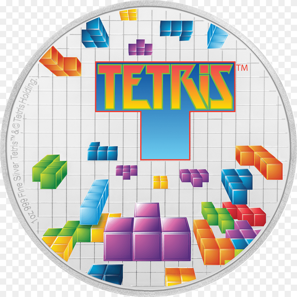 2 Tetris Silver Coin, Toy Free Transparent Png