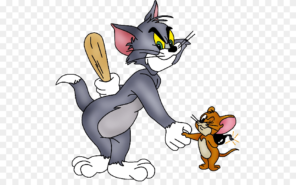 2 Tom And Jerry Baby, Book, Comics, Person Free Png Download