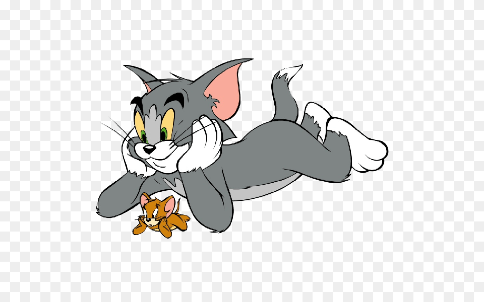 2 Tom And Jerry Picture, Cartoon, Animal, Cat, Mammal Free Png Download