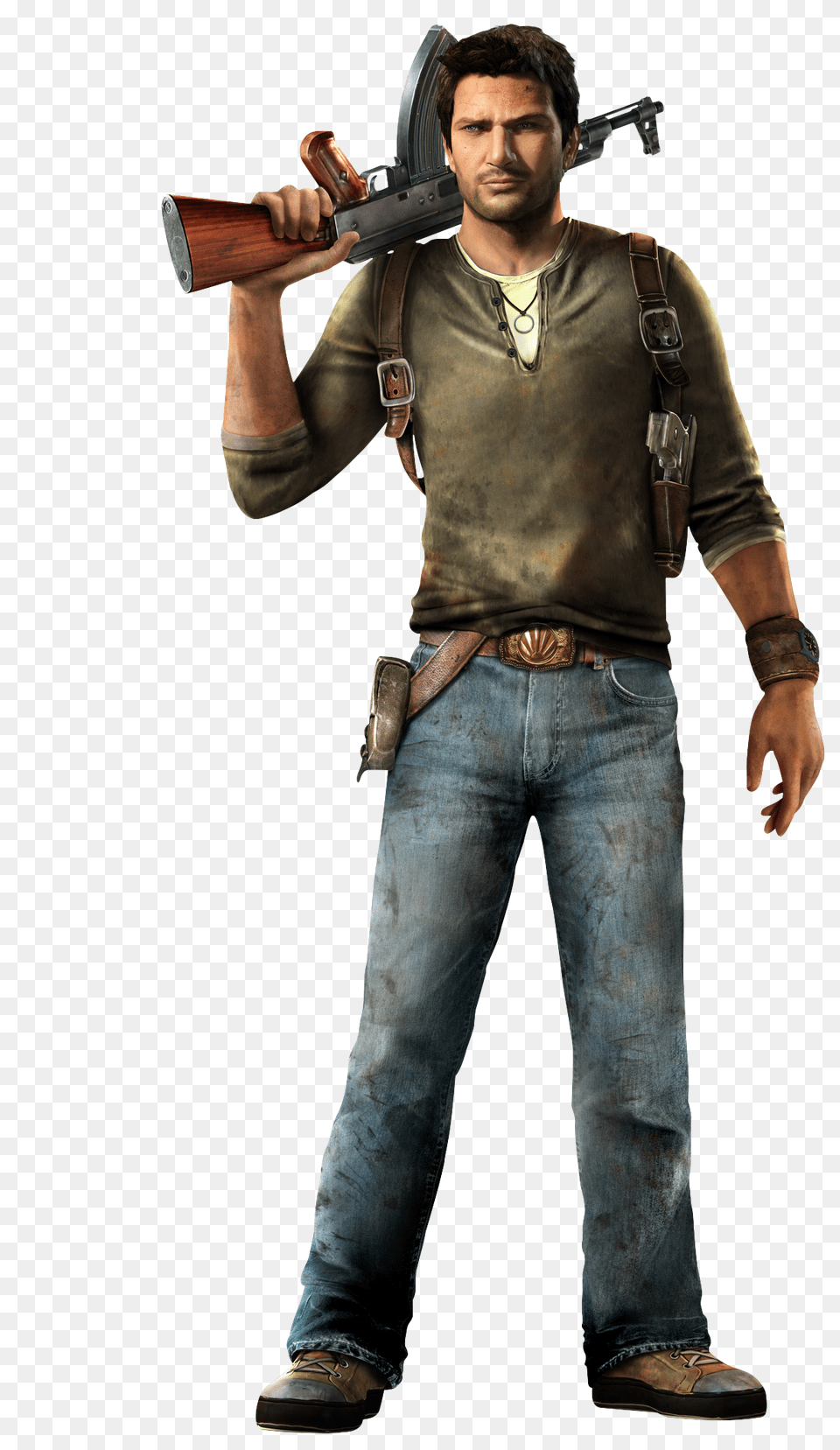 2 Uncharted, Weapon, Clothing, Firearm, Pants Png