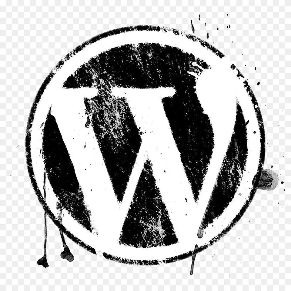 2 Wordpress Logo Transparent, Stencil, Machine, Wheel Png