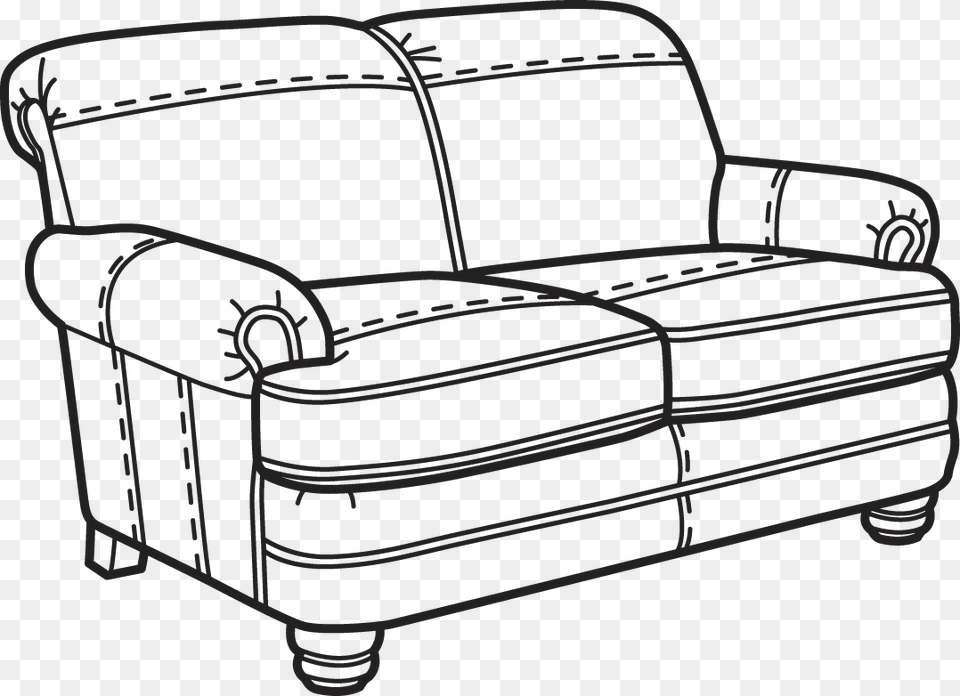 20 Clip Art Black And White Objects, Furniture, Chair, Couch, Armchair Png Image