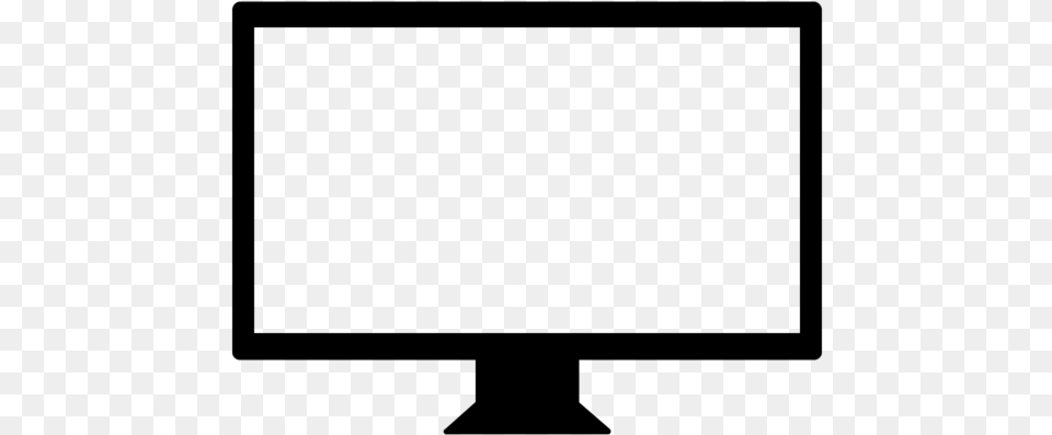 200 Pixels Computer Monitor Drawing, Gray Free Png