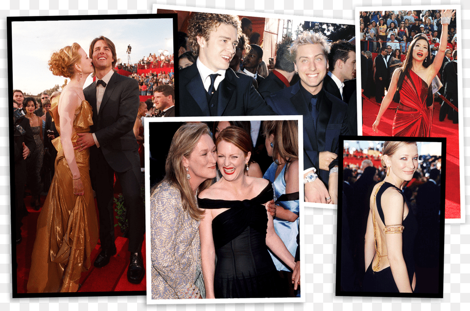 2000 Oscars Red Carpet Flashback Collage, Adult, Premiere, Person, Woman Png