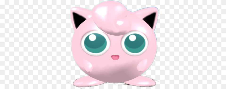 2001 Jigglypuff Pokemon Melee Shiny Cartoon, Piggy Bank Free Transparent Png