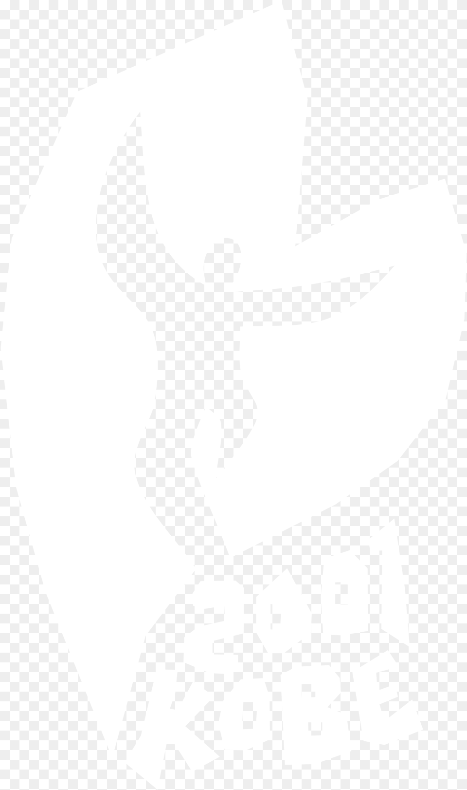 2001 Kobe Logo Black And White Johns Hopkins Logo White, Stencil, Symbol, Cross Free Png Download