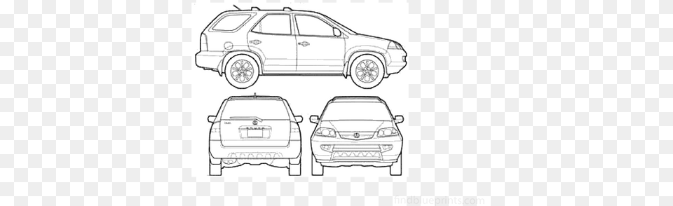 2003 Acura Mdx Suv In Ai Pdf Svg Executive Car, Art, Drawing, Transportation, Vehicle Free Png Download