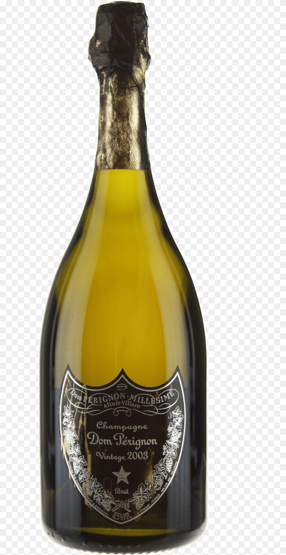 2003 Champagne Brut Dom Prignon Special Edition David Dom Perignon, Alcohol, Beverage, Bottle, Liquor Free Png Download