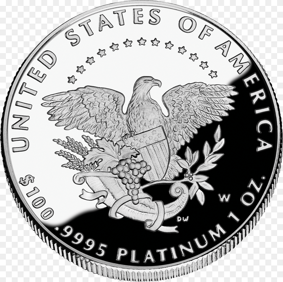 2005 Aeplat Proof Rev Platinum, Animal, Bird, Silver, Coin Free Transparent Png