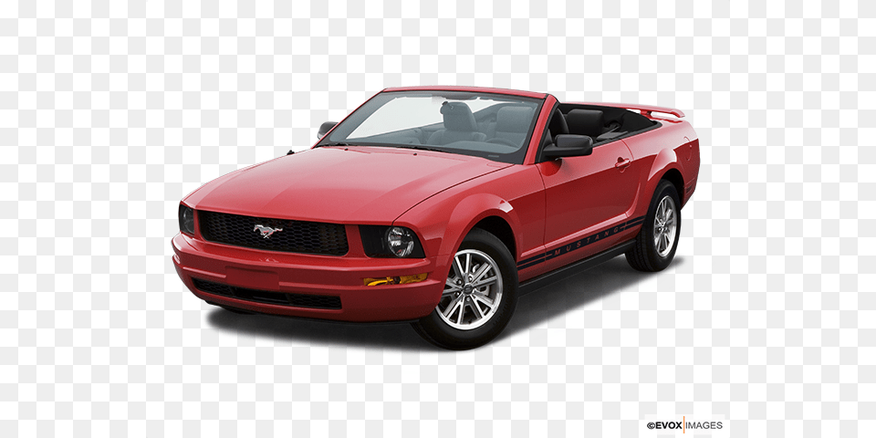 2007 2dr Ford Mustang Red Convertible, Car, Coupe, Sports Car, Transportation Png Image