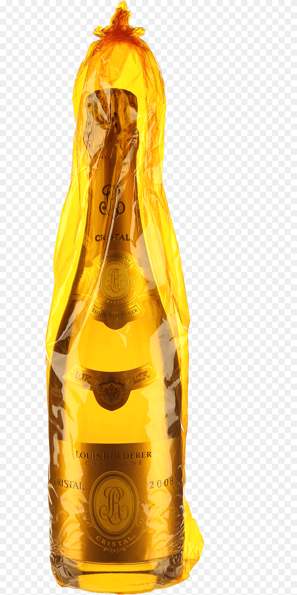 2008 Champagne Brut Cristalquottitlequot2008 Champagne Glass Bottle, Clothing, Coat, Alcohol, Beer Free Transparent Png
