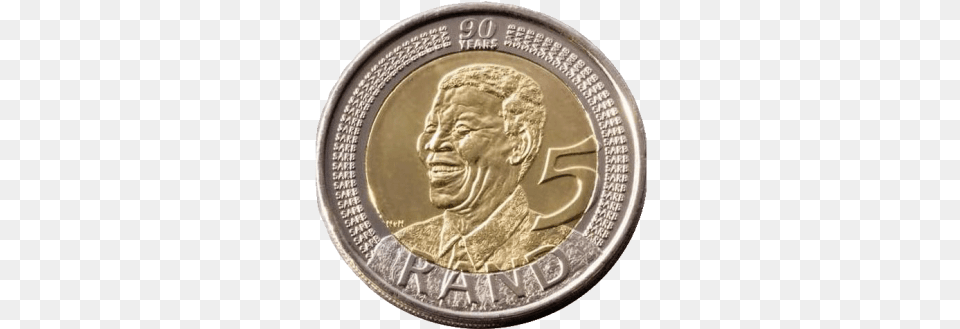 2008 Nelson Mandela 90u0027th Birthday R5 Coin Sell Mandela Coins In Durban, Money, Adult, Male, Man Png Image